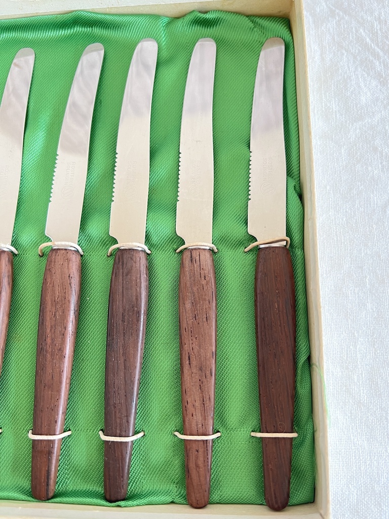 Boîte de 6 couteaux à tartiner Solingen