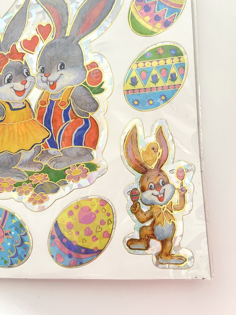 Planche d'autocollants Laser de Pâques - 1998