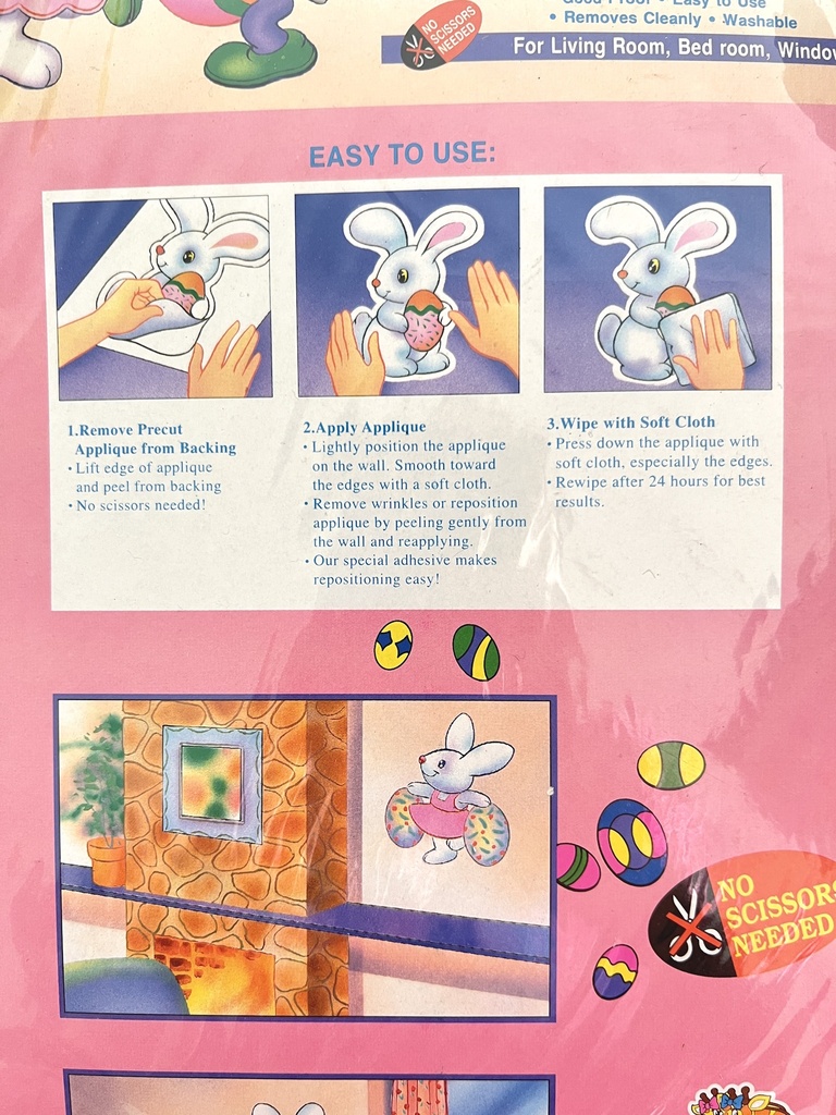 Planche d'autocollants Laser de Pâques - 1998