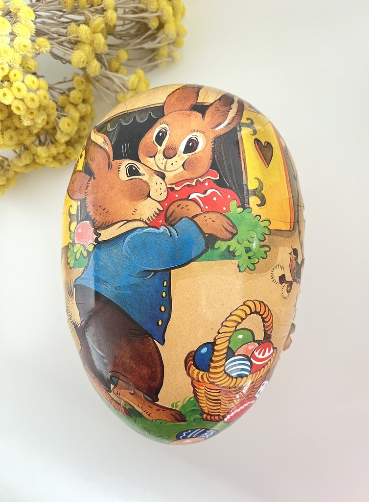 Grande boîte œuf en carton / papier mâché