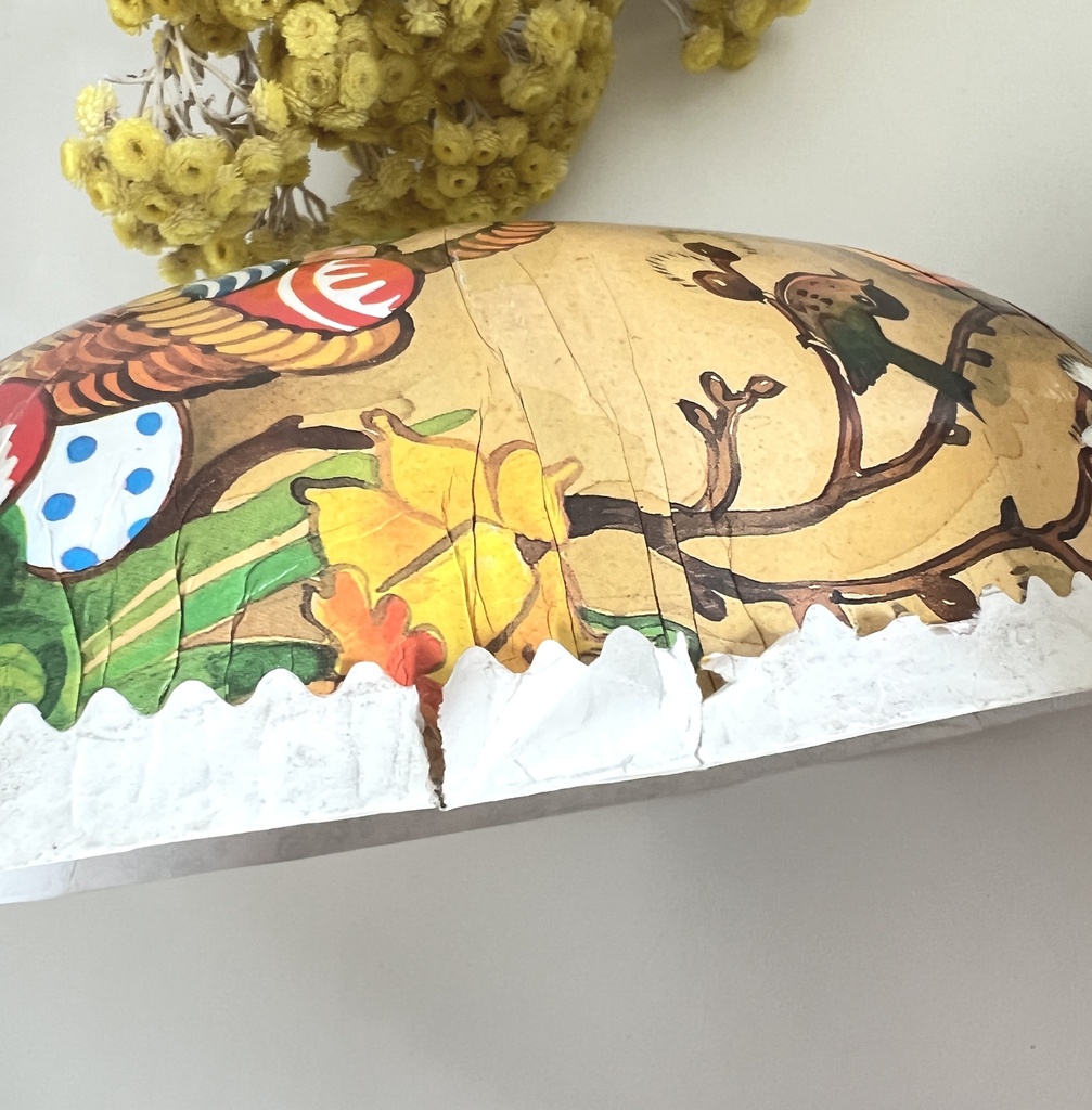 Grande boîte œuf en carton / papier mâché