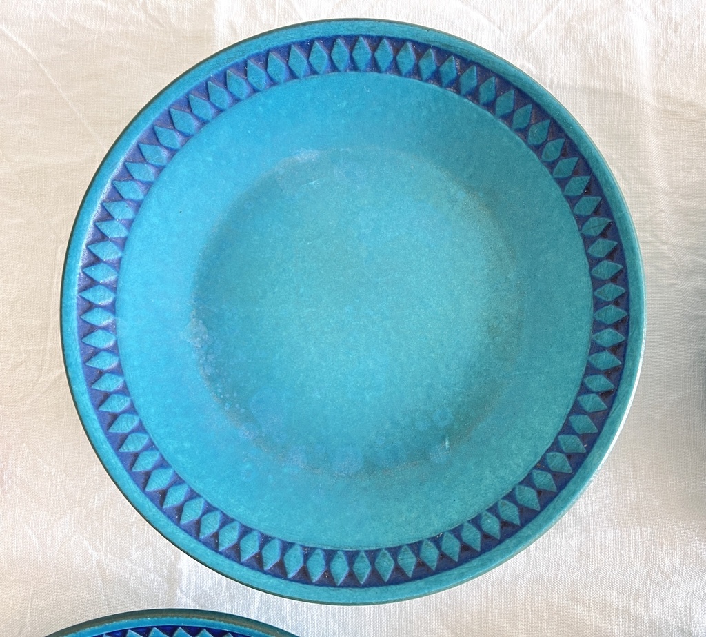 Lot de 6 assiettes creuses Ceramano Saphir