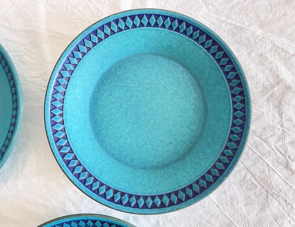 Lot de 6 assiettes creuses Ceramano Saphir