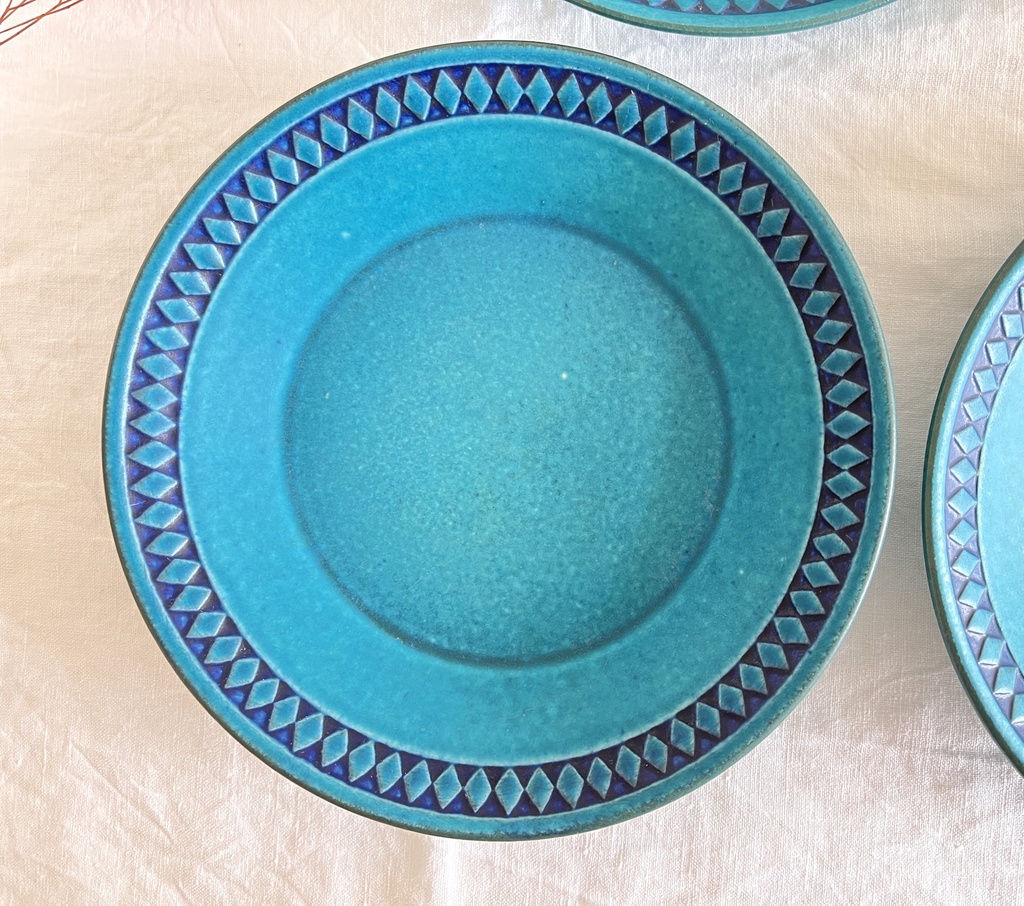 Lot de 6 assiettes creuses Ceramano Saphir