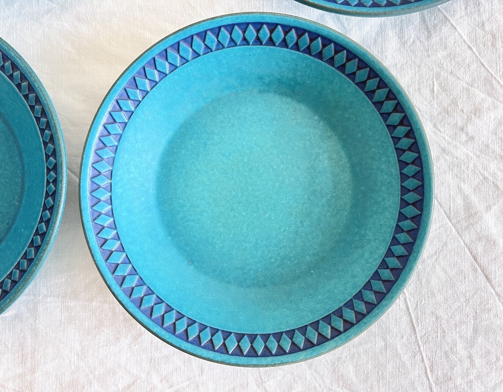 Lot de 6 assiettes creuses Ceramano Saphir