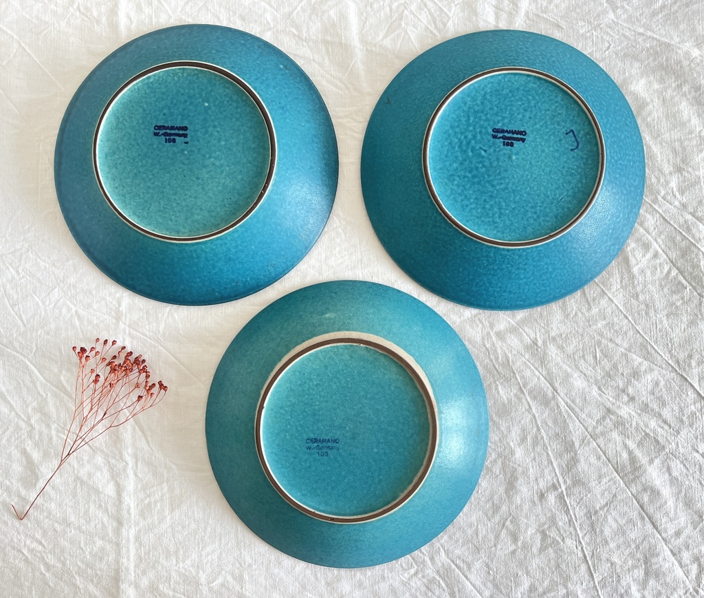 Lot de 6 assiettes creuses Ceramano Saphir