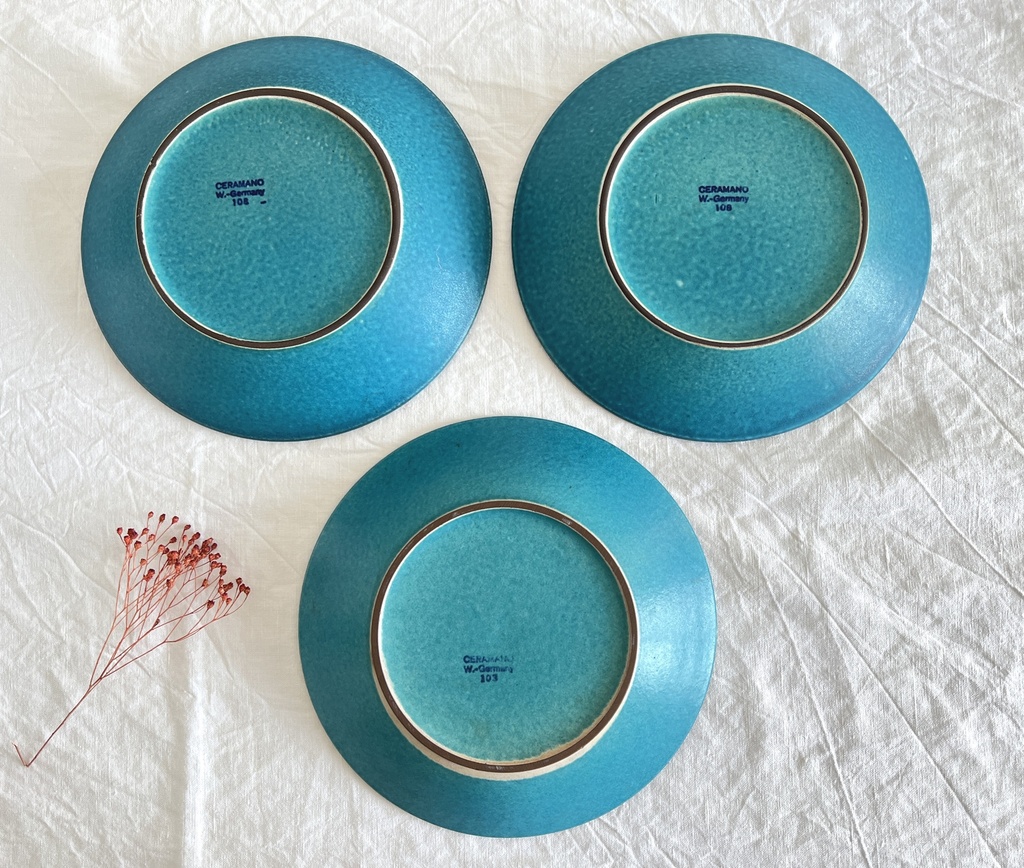 Lot de 6 assiettes creuses Ceramano Saphir