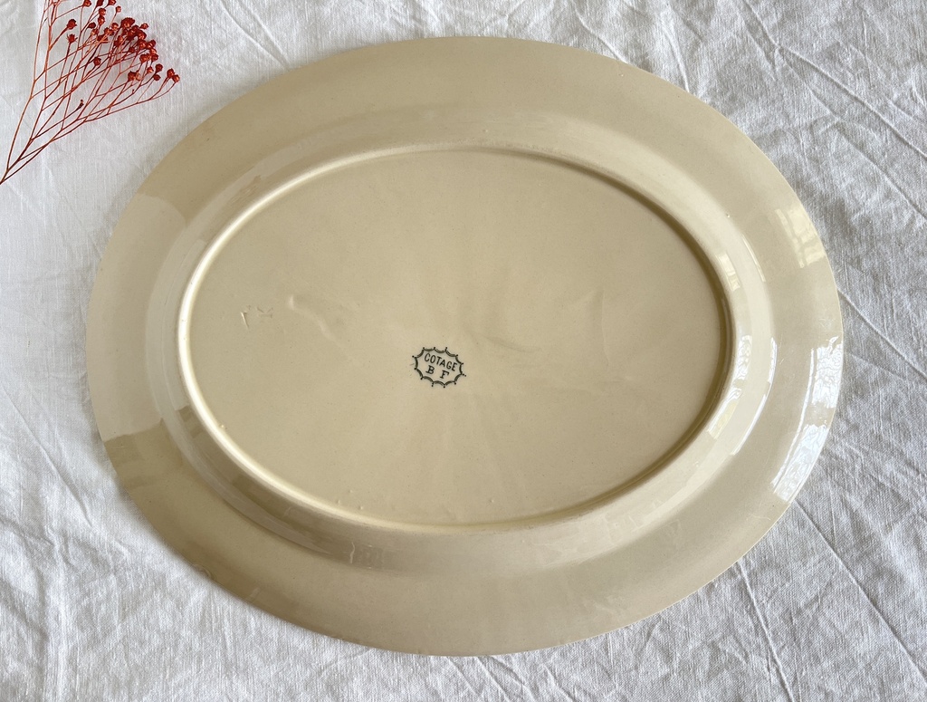 Plat ovale Boch Cotage