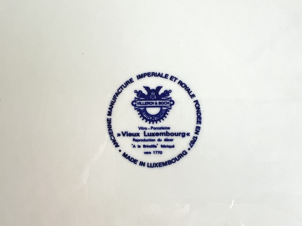Grande assiette ronde Villeroy & Boch Vieux Luxembourg