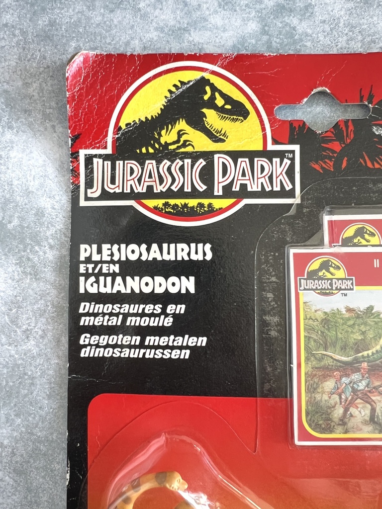 Pack de 2 figurines Plesiosaurus et Iguanodon Jurassic Park - Kenner 1993