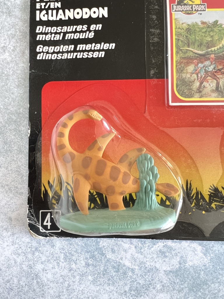 Pack de 2 figurines Plesiosaurus et Iguanodon Jurassic Park - Kenner 1993