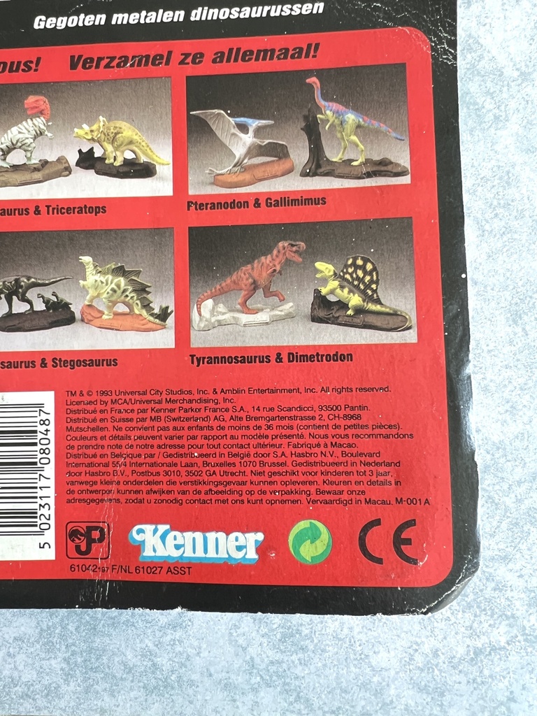 Pack de 2 figurines Plesiosaurus et Iguanodon Jurassic Park - Kenner 1993