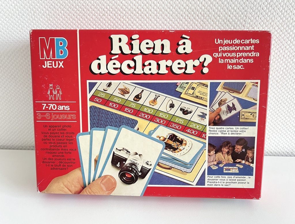 Jeu de société Rien à déclarer ? - MB 1981