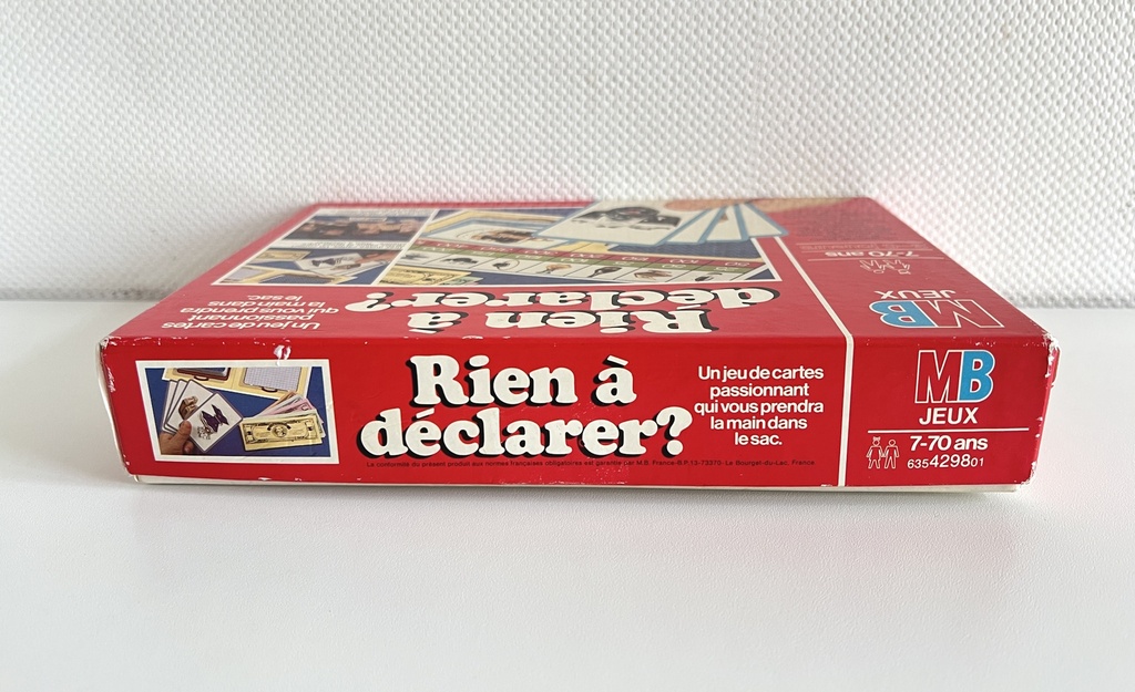 Jeu de société Rien à déclarer ? - MB 1981