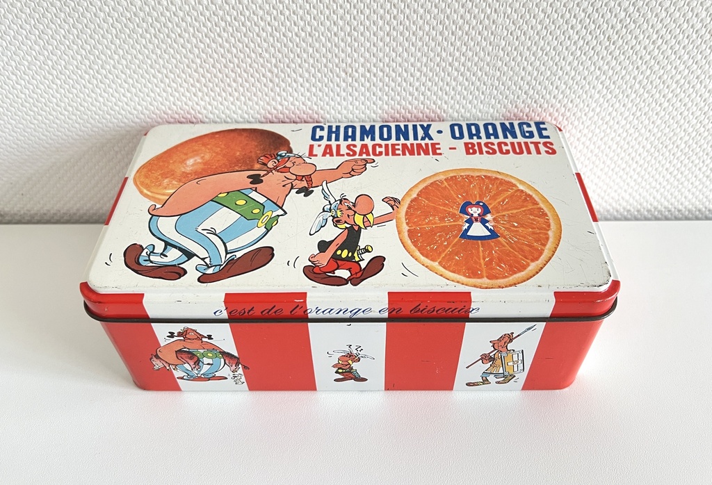 Boîte en métal Astérix - Chamonix Biscuits à l'orange L'Alsacienne