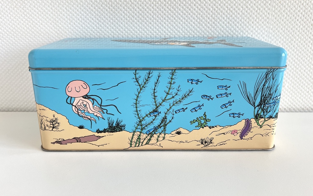 Boîte métallique Delacre Tintin Le Trésor de Rackham Le Rouge - 2010