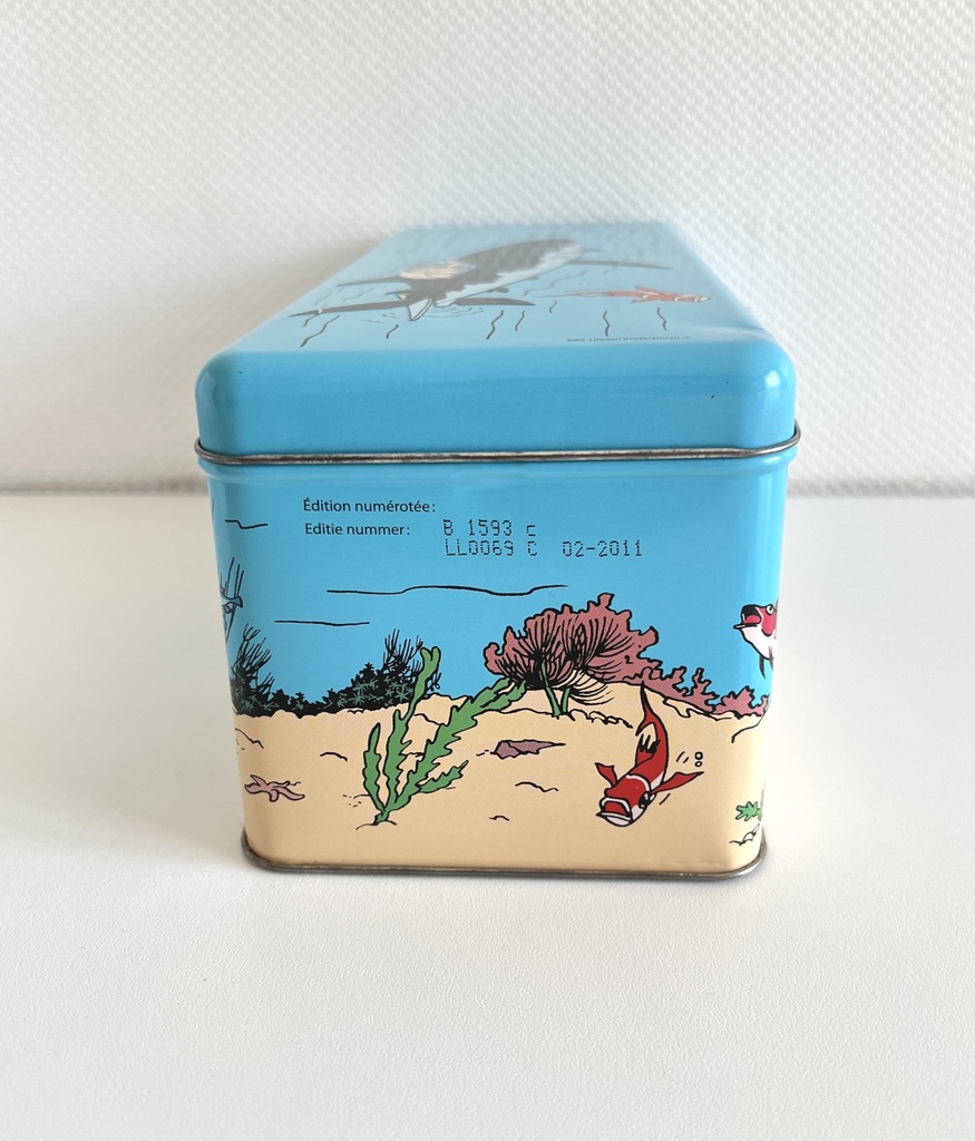 Boîte métallique Delacre Tintin Le Trésor de Rackham Le Rouge - 2010
