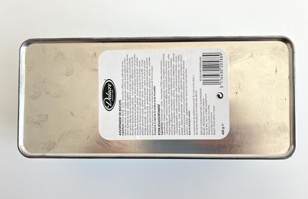 Boîte métallique Delacre Tintin Le Trésor de Rackham Le Rouge - 2010