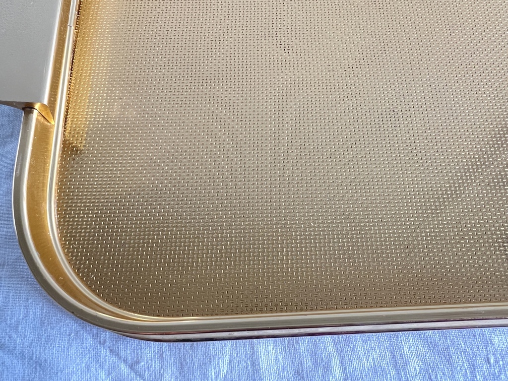 Plateau doré à anses Grosvenor