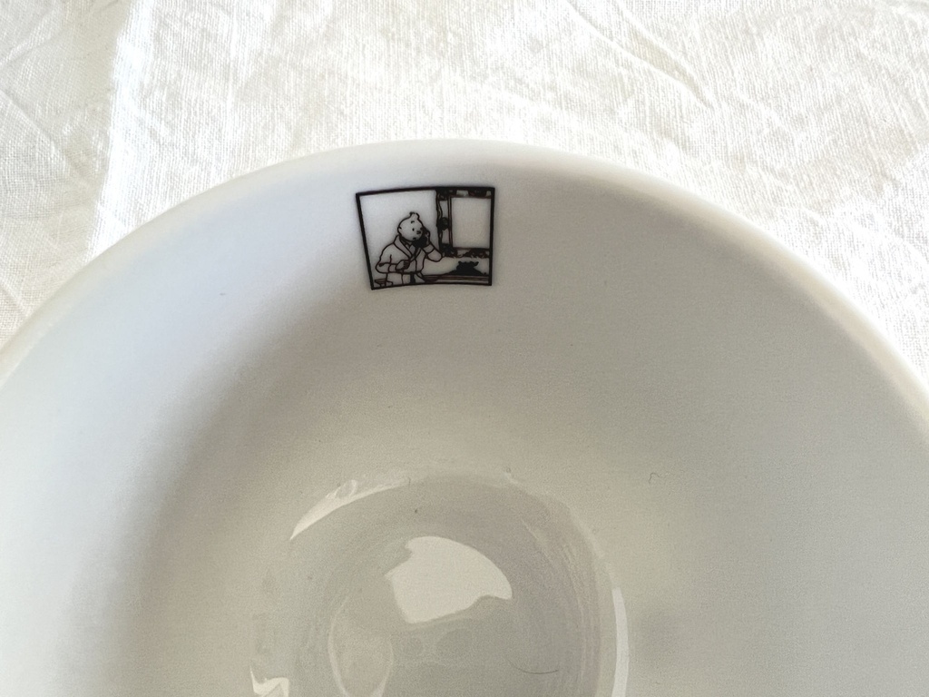 Tasse et sous-tasse Tintin Les 7 boules de cristal - 1998