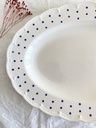 Plat ovale Boch Festival Points bleus