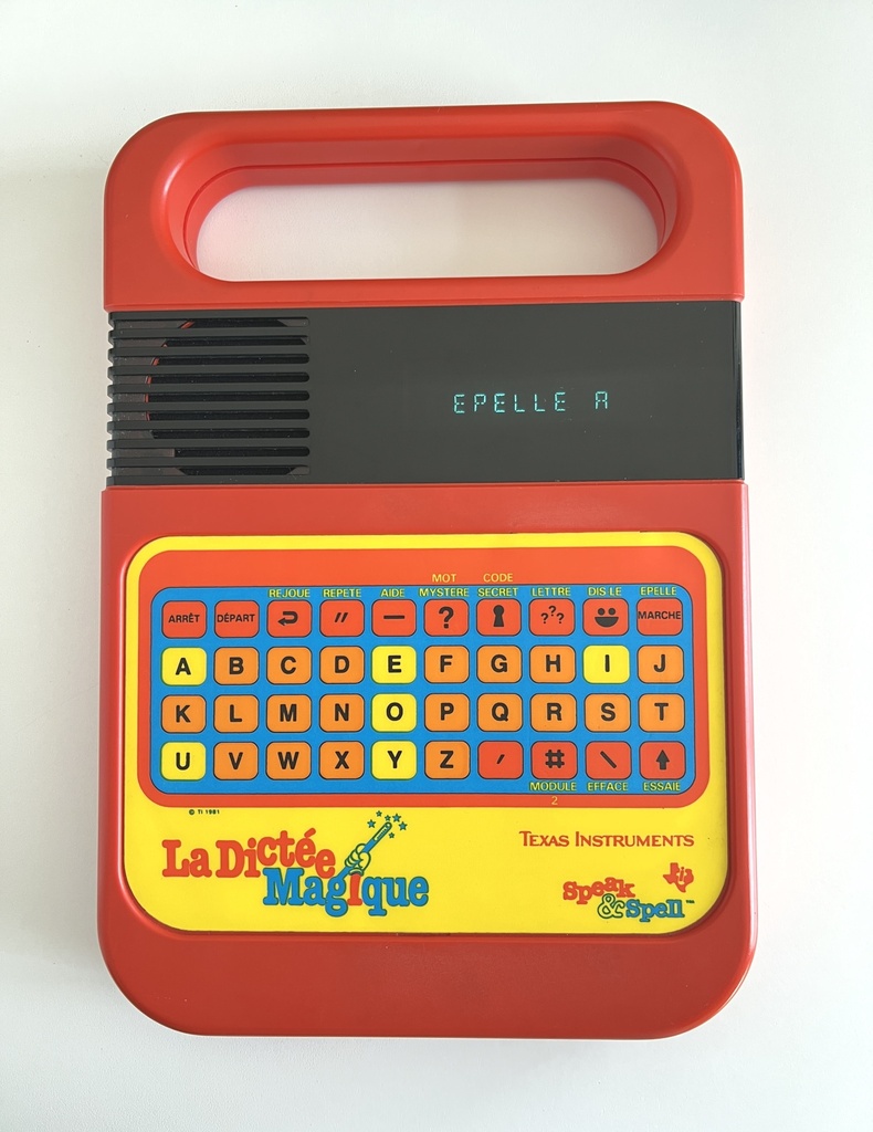 Jeu électronique La Dictée Magique - Texas Instruments 1981
