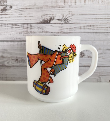 Carafe /pichet Arcopal modèle myosotis avec son couvercle