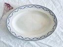 Plat ovale Boch GG / Anneaux