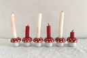 Ensemble de 6 petits bougeoirs champignon Funny Design