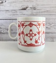 Tasse Bavaria Seltmann Weiden décor Saxe rouge