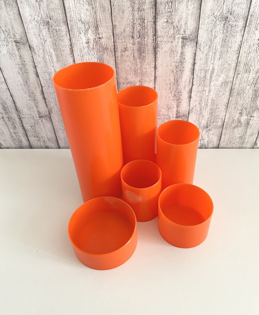 Organiseur de bureau tube en plastique