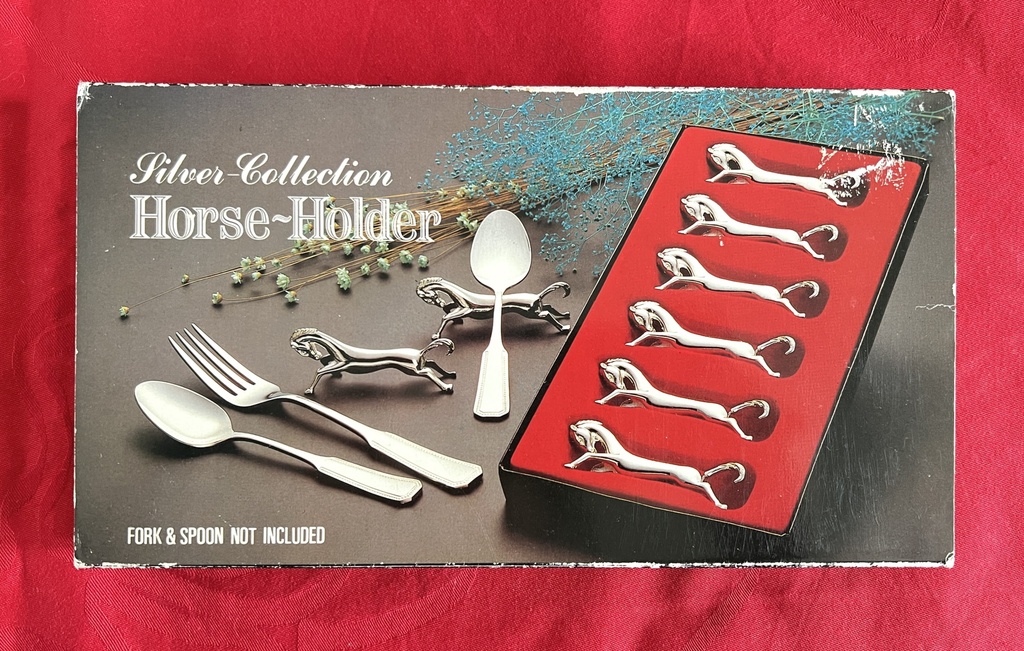 Boîte de 6 repose-couverts / porte-couteaux Cheval