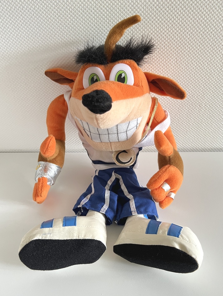 Peluche Crash Bandicoot rappeur