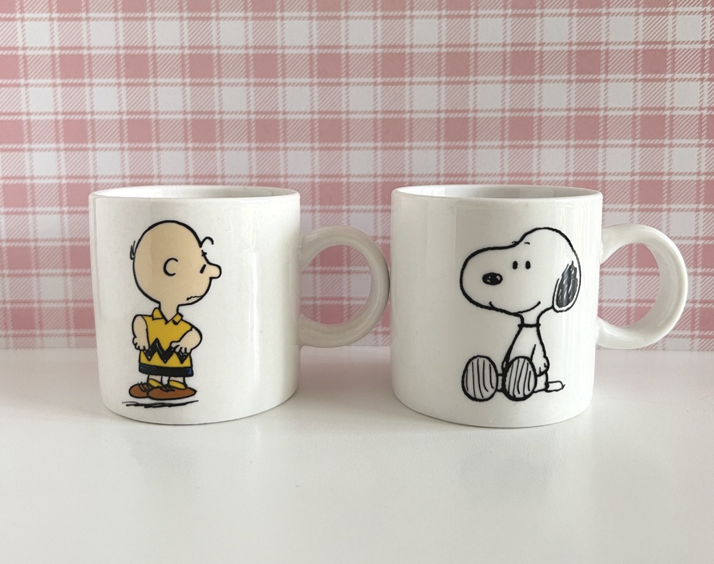 Duo de tasses Charlie Brown et Snoopy
