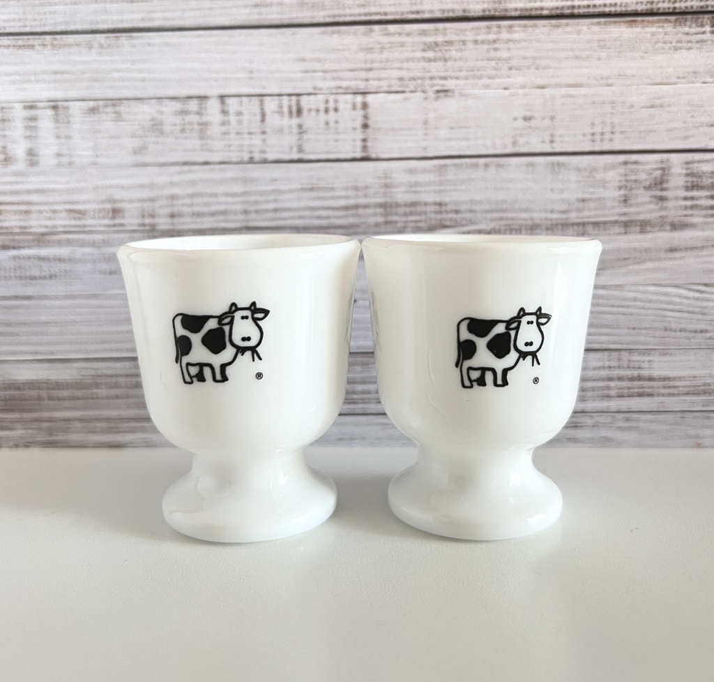 Lot de 2 coquetiers Luminarc La vache qui regarde passer les trains