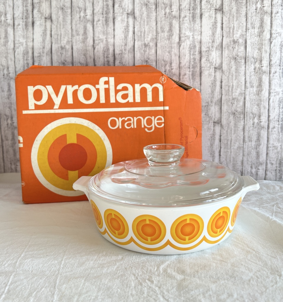 Plat pour four avec couvercle Pyroflam Space Age Orange