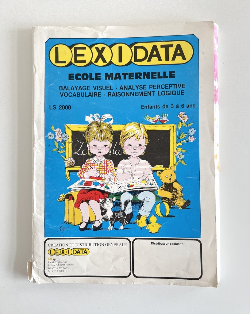 Livret complémentaire Lexidata École maternelle de 3 à 6 ans