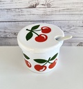 Pot à confiture Waechtersbach décoré de cerises