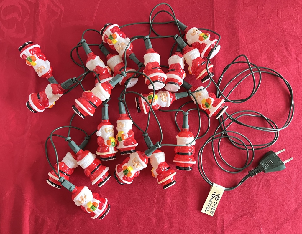 Guirlande lumineuse avec Père Noël