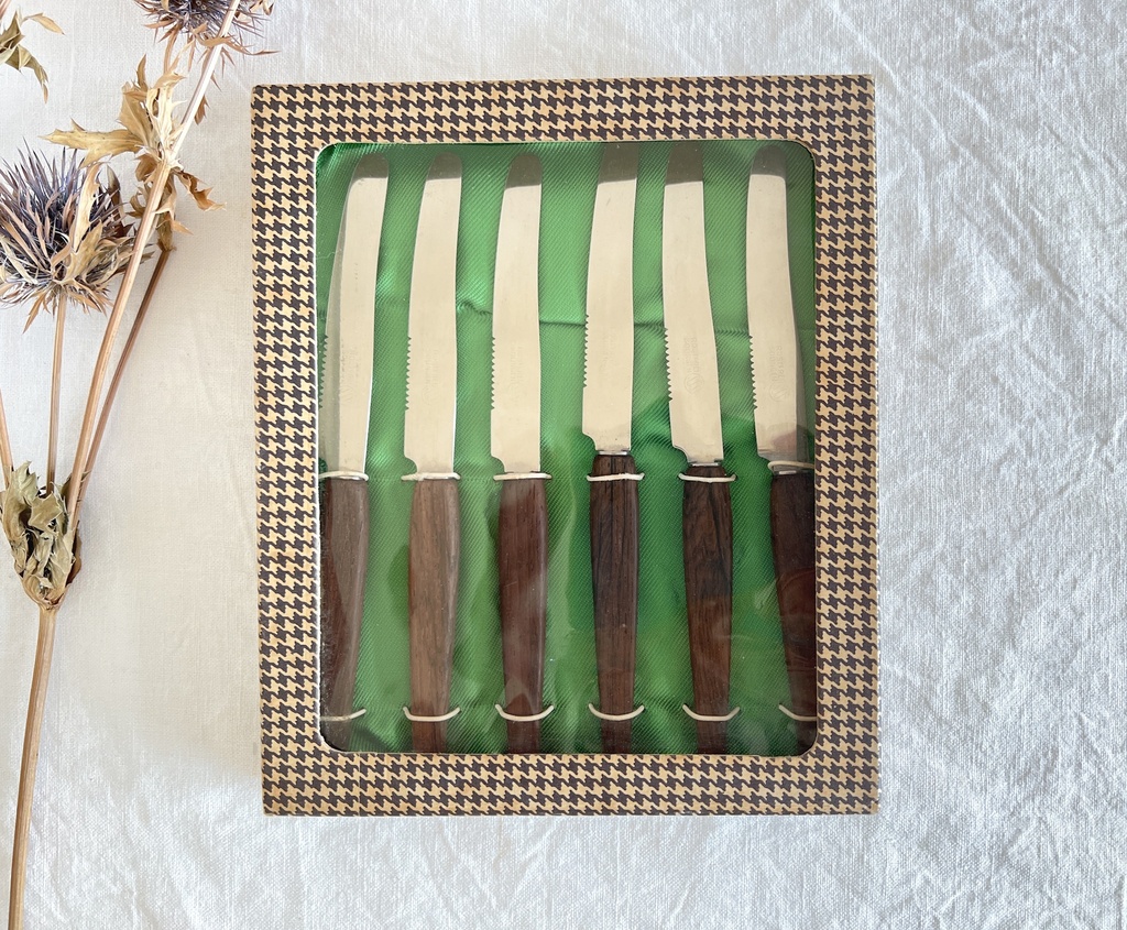 Boîte de 6 couteaux à tartiner Solingen