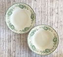 Lot de 2 assiettes creuses Boch Minerva vert