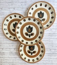 Lot de 4 assiettes creuses Boch Kimono