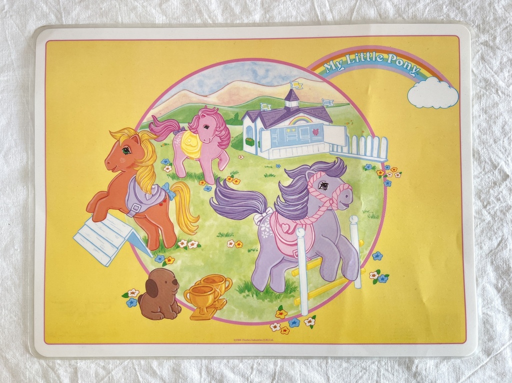 Set de table Mon Petit Poney - Icarus 1984