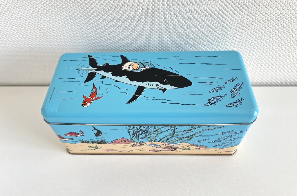 Boîte métallique Delacre Tintin Le Trésor de Rackham Le Rouge - 2010