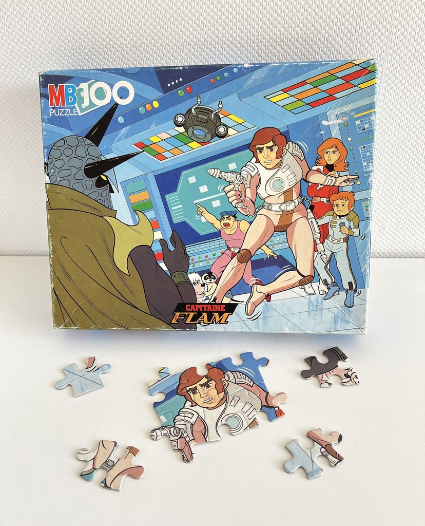 Puzzle 100 pièces Capitaine Flam - MB 1981