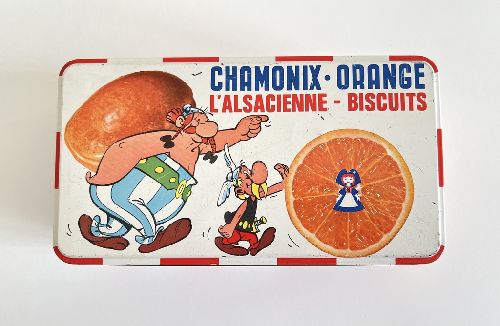 Boîte en métal Astérix - Chamonix Biscuits à l'orange L'Alsacienne