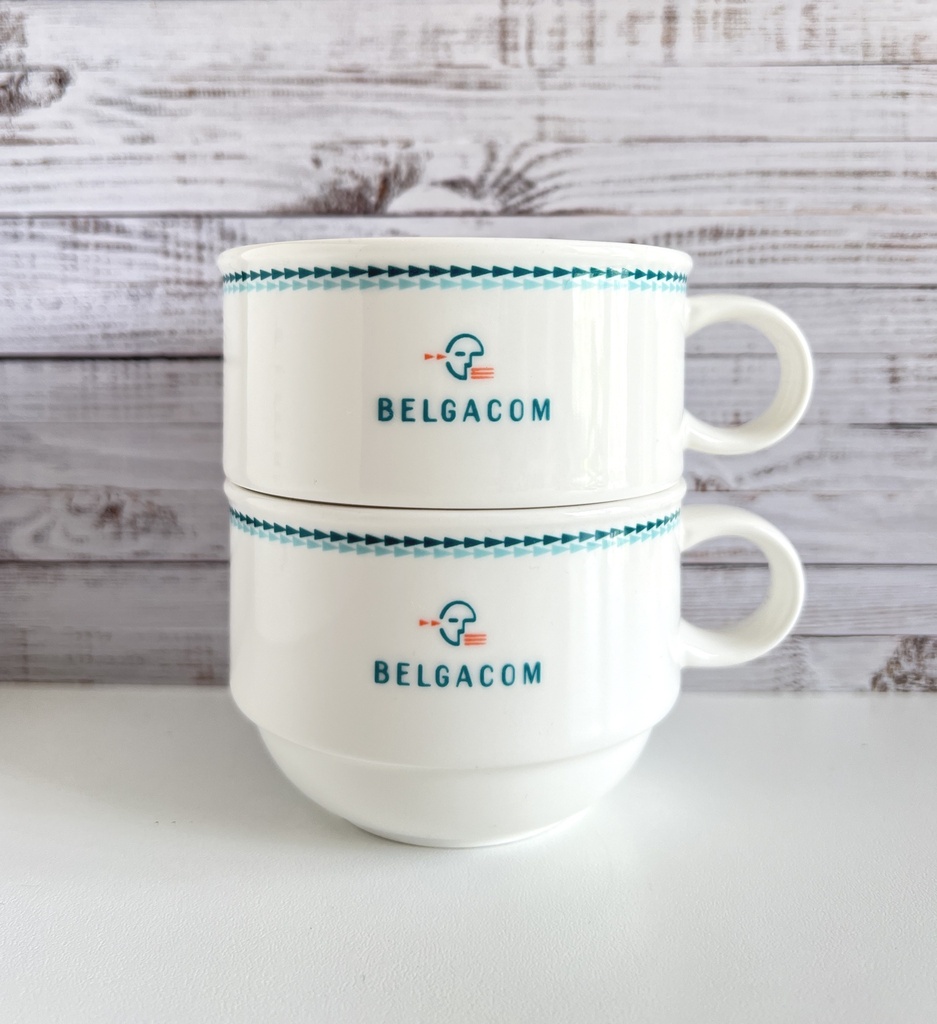 Lot de 2 tasses Villeroy & Boch Belgacom