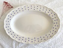 Plat ovale Boch Festival Points bleus