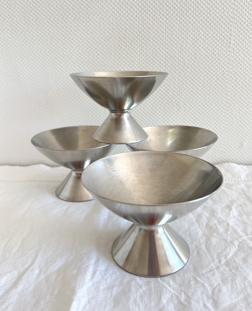 Ensemble de 4 coupes à glace en inox Succes Germany