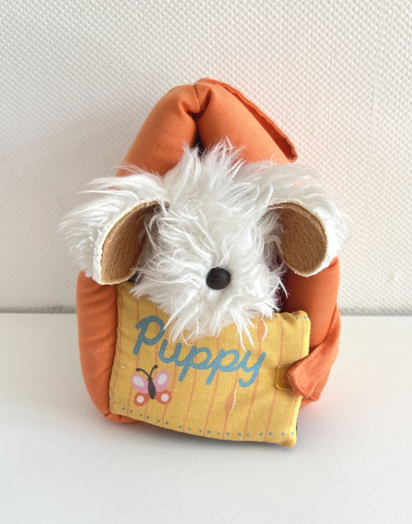 Peluche Puppy chiot dans sa niche - Fisher-Price 1977